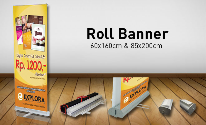 Roll Banner  Ekonomis Bahan Outdoor